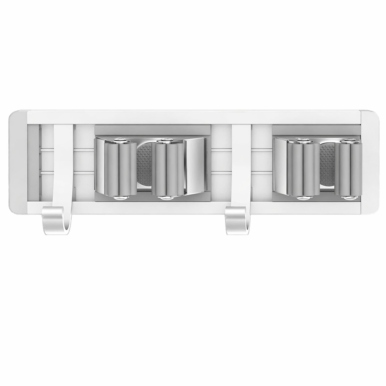 neatmethod® Broom Holder Wall Mount, 4 Racks 5 Hooks