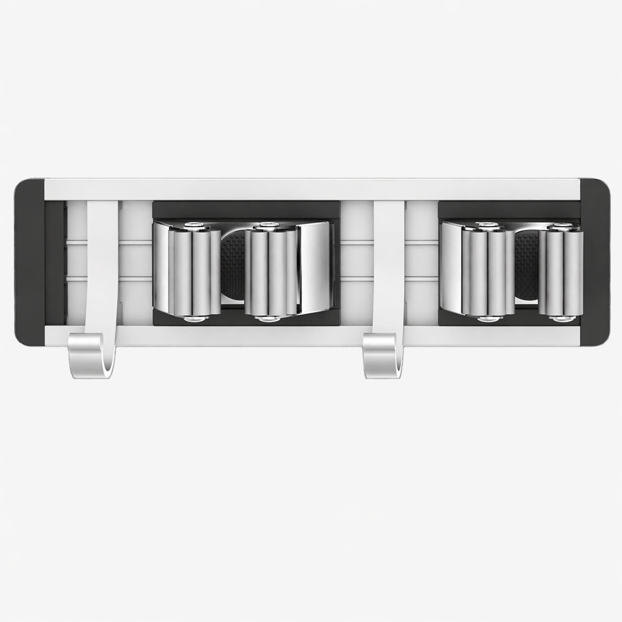 neatmethod® Broom Holder Wall Mount, 4 Racks 5 Hooks