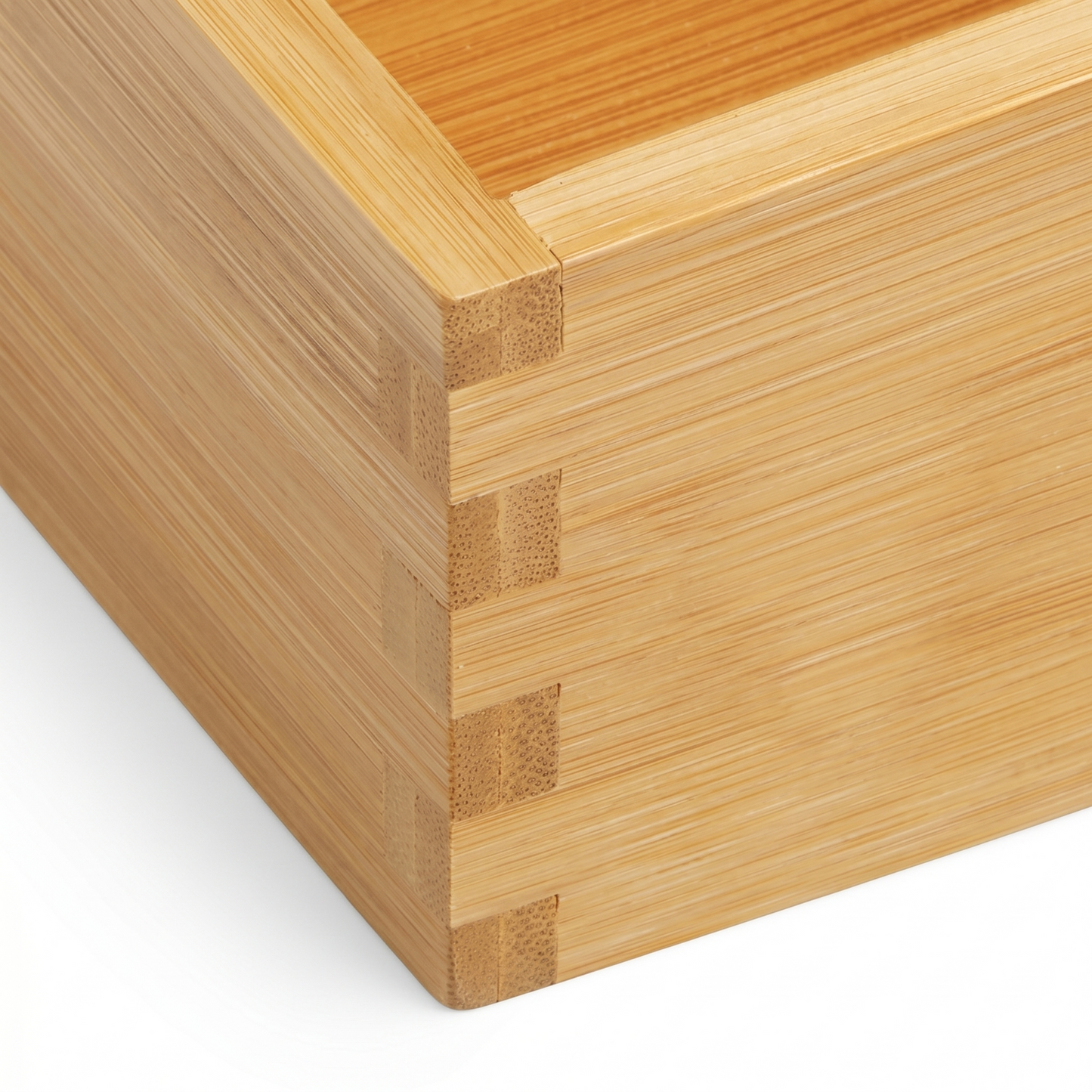 neatmethod® Bamboo Kitchen Drawer Organizer Bins, Natural